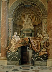 Monument für Alexander VII im nördlichen Querschiff, 1672-78